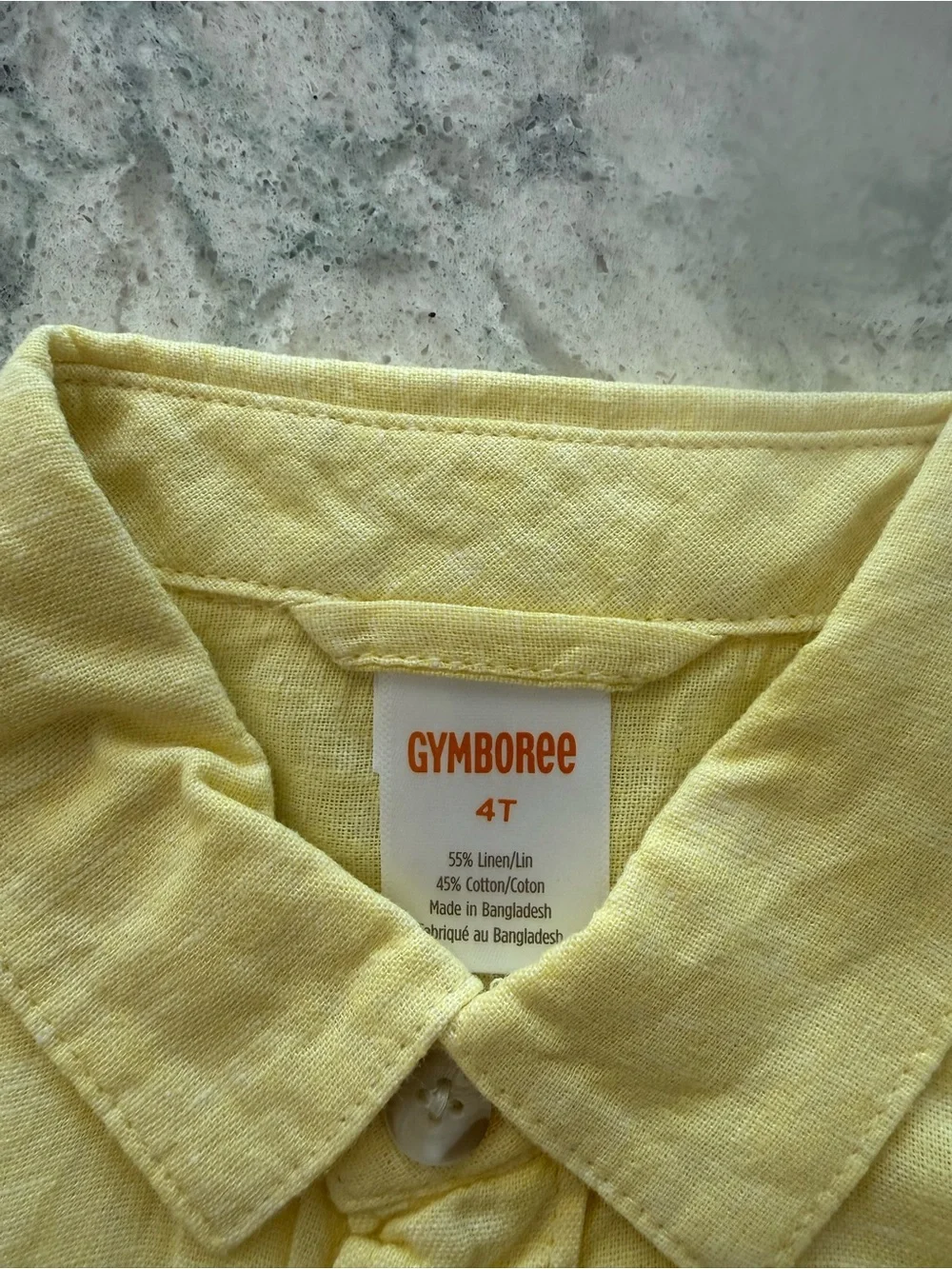 NWT Gymboree Boys Linen Blend Shirt & Shorts Set Size 4T